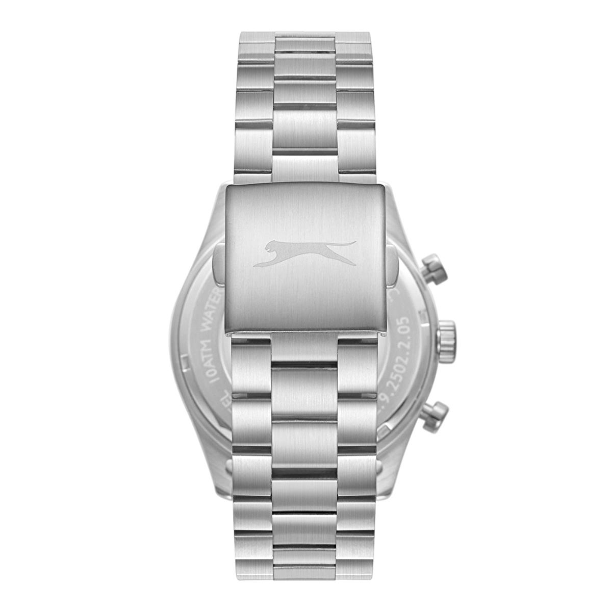 Slazenger SL.09.2502.2.01 Gümüş Lacivert Renk Paslanmaz Çelik Yeni Erkek Kol Saati