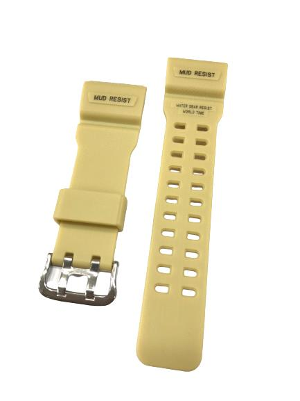 Dunlop Dun-339 Mavi Yeşil Siyah Renk Silikon Saat Kordonu Kayışı