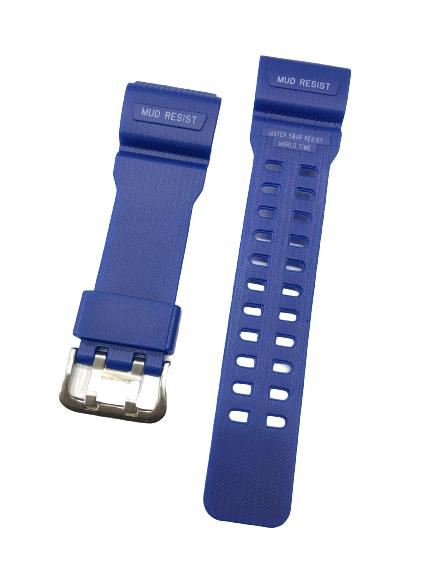 Dunlop Dun-339 Mavi Yeşil Siyah Renk Silikon Saat Kordonu Kayışı