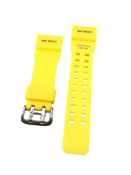 Dunlop Dun-339 Mavi Yeşil Siyah Renk Silikon Saat Kordonu Kayışı