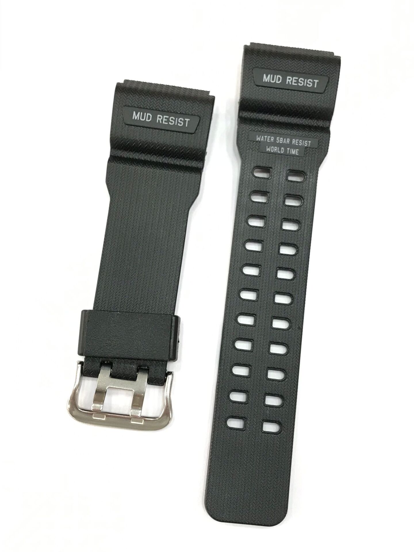 Dunlop Dun-339 Mavi Yeşil Siyah Renk Silikon Saat Kordonu Kayışı