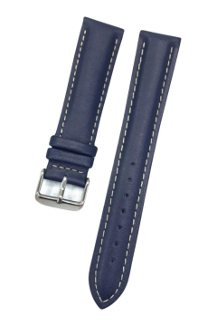 20 mm Düz Kesim Bombeli Dikişli Hakiki Deri Saat Kordonu Roder