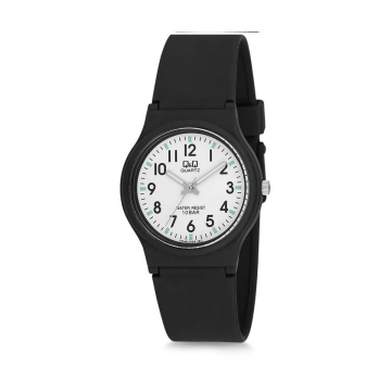 Q&Q VP46J039Y Plastik Su Geçirmez Rakamlı Siyah Renk Kol Saati