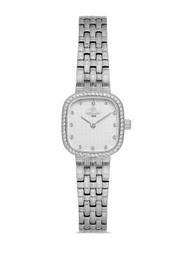 Hislon QL187S-02SS Kare Taşlı Kadın Kol Saati