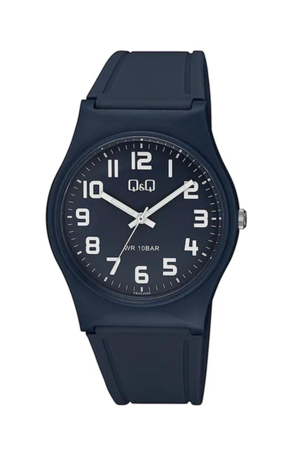 Q&Q VS42J004Y Plastik Su Geçirmez Rakamlı Lacivert Renk Kol Saati