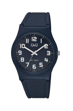 Q&Q VS42J004Y Plastik Su Geçirmez Rakamlı Lacivert Renk Kol Saati