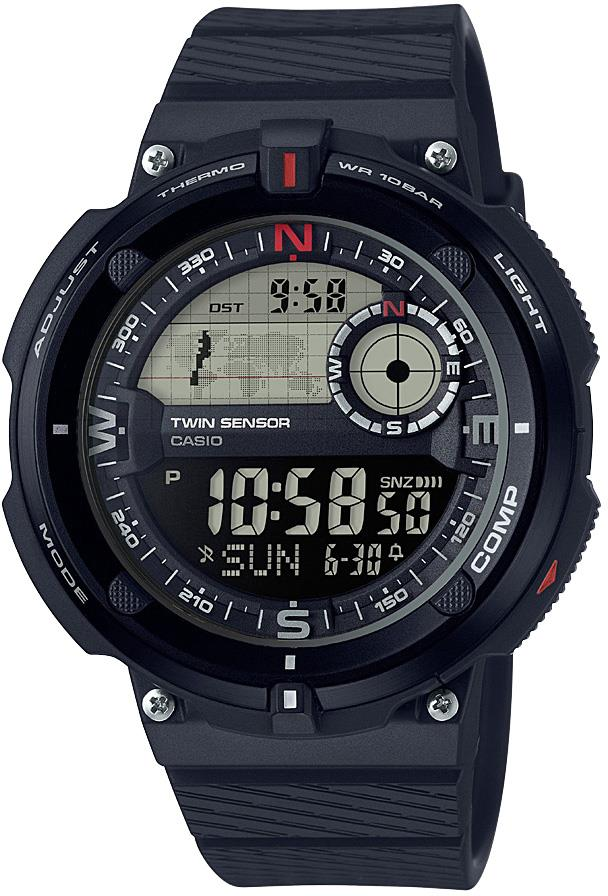 Casio SGW-600 Siyah Orijinal Silikon Saat Kordonu Kayışı