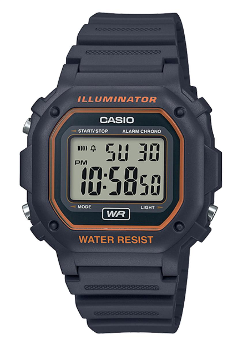 Casio F-108WH-8A2 Gri Orijinal Silikon Saat Kordonu