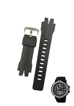 Casio PRW-6000-1 Siyah Orijinal Silikon Saat Kordonu Kayışı