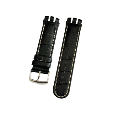 21mm Swatch Irony Uyumlu Krokodil Hakiki Deri Saat Kordonu
