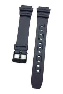 Casio W-216H F-108WH Lacivert Orijinal Silikon Siyah Saat Kordonu