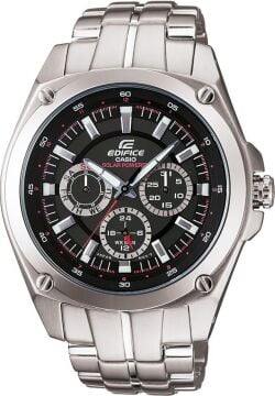 Casio Edifice EF-330SB-1AVDF Solar Powered Çelik Erkek Kol Saati