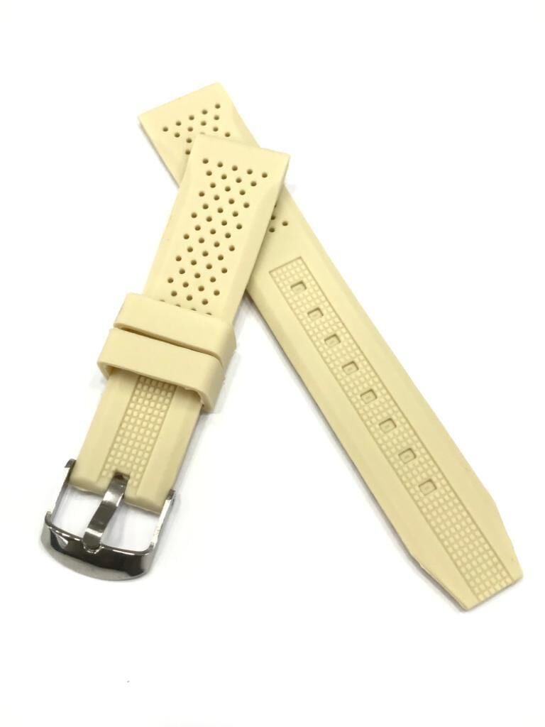 20 mm Renkli Silikon Yumuşak Saat Kordonu Kayışı 20 mm x 18 mm