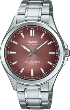 Casio MTS-RS100D-5ADF Safir Cam Güneş Enerjili Erkek Kol Saati