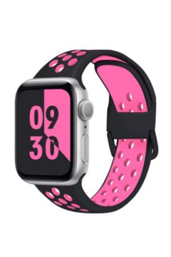 38 mm Apple Watch Uyumlu Kordon 3 4 5 Seri Silikon Kayış