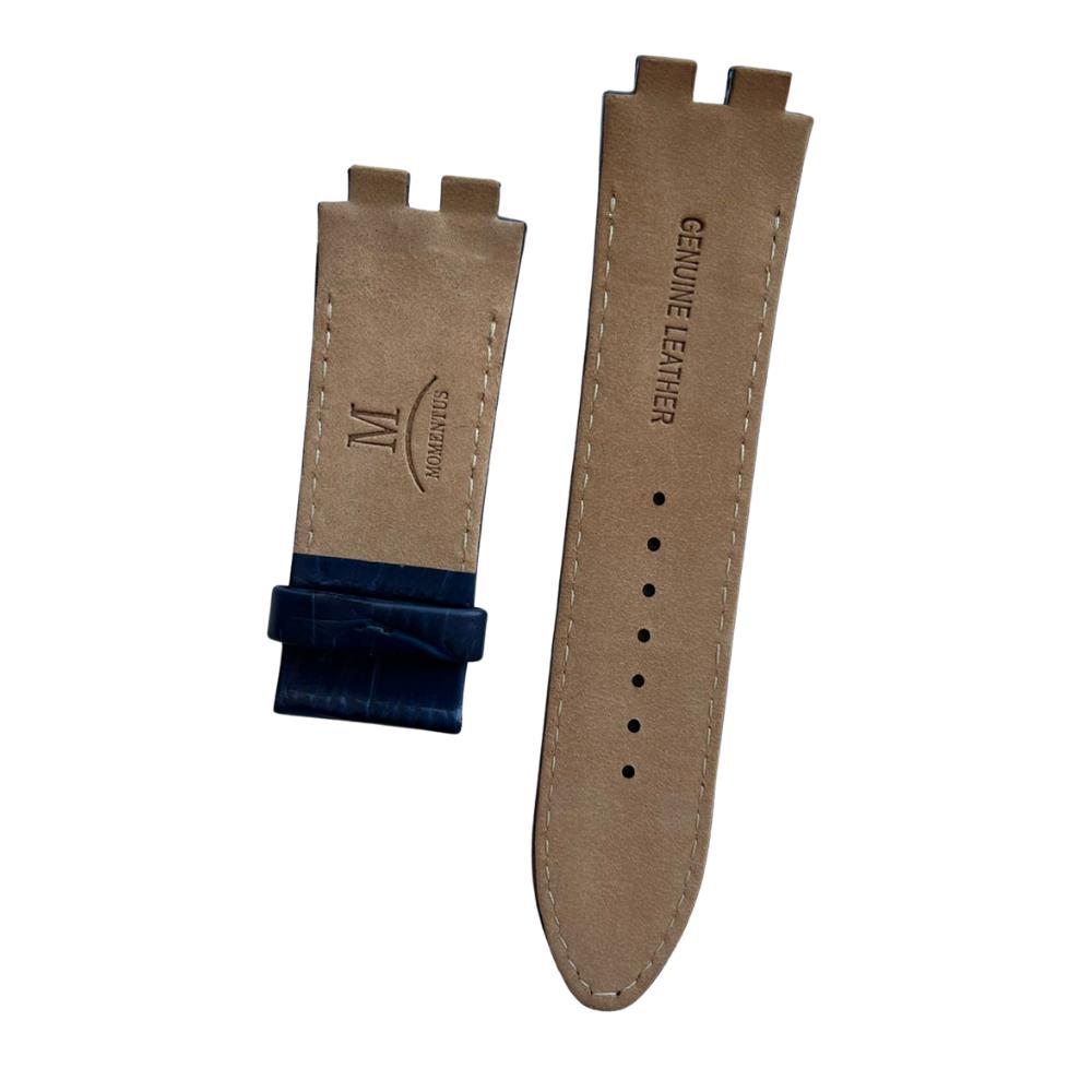 Momentus X600 Lacivert Orijinal Hakiki Deri Saat Kordonu