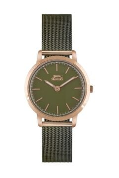 Slazenger SL.09.1678.3.05 Yeşil Hasır Çelik Kadın Kol Saati