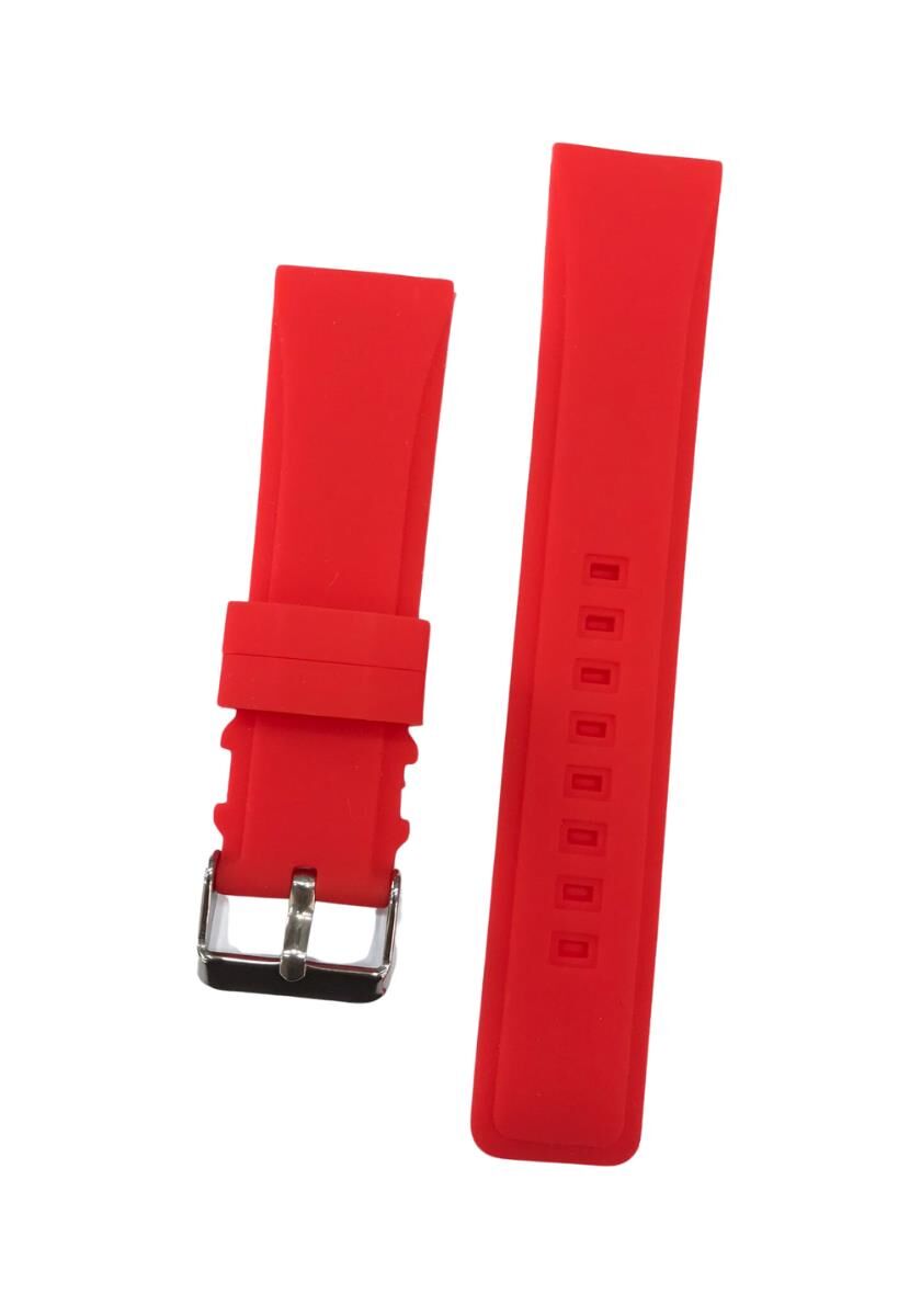 24mm Renkli Yüksek Kalite Silikon Saat Kordonu Kayışı