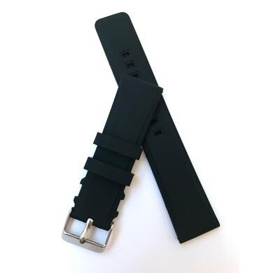 24 mm Renkli Yumuşak Silikon Saat Kordonu Kayışı