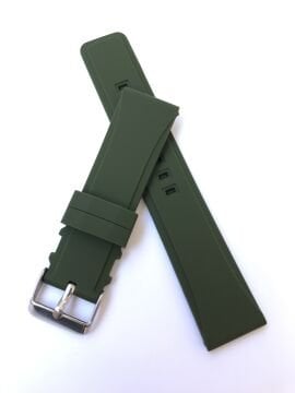 24 mm Renkli Yumuşak Silikon Saat Kordonu Kayışı