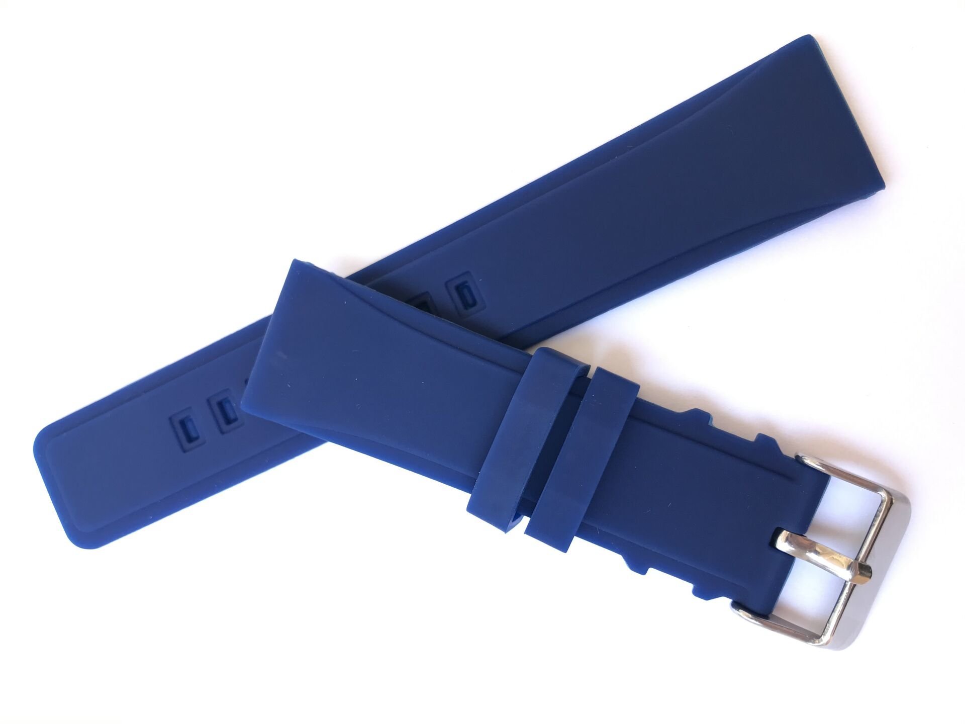 24 mm Renkli Yumuşak Silikon Saat Kordonu Kayışı