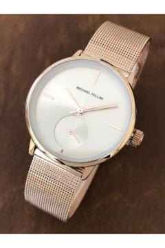 Michael Fellini Bronz Çelik Hasır Kadın Kol Saati  091