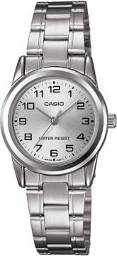 Casio LTP-V001D-7BUDF Okunabilir Kadranlı Gümüş Çelik Kadın Kol Saati