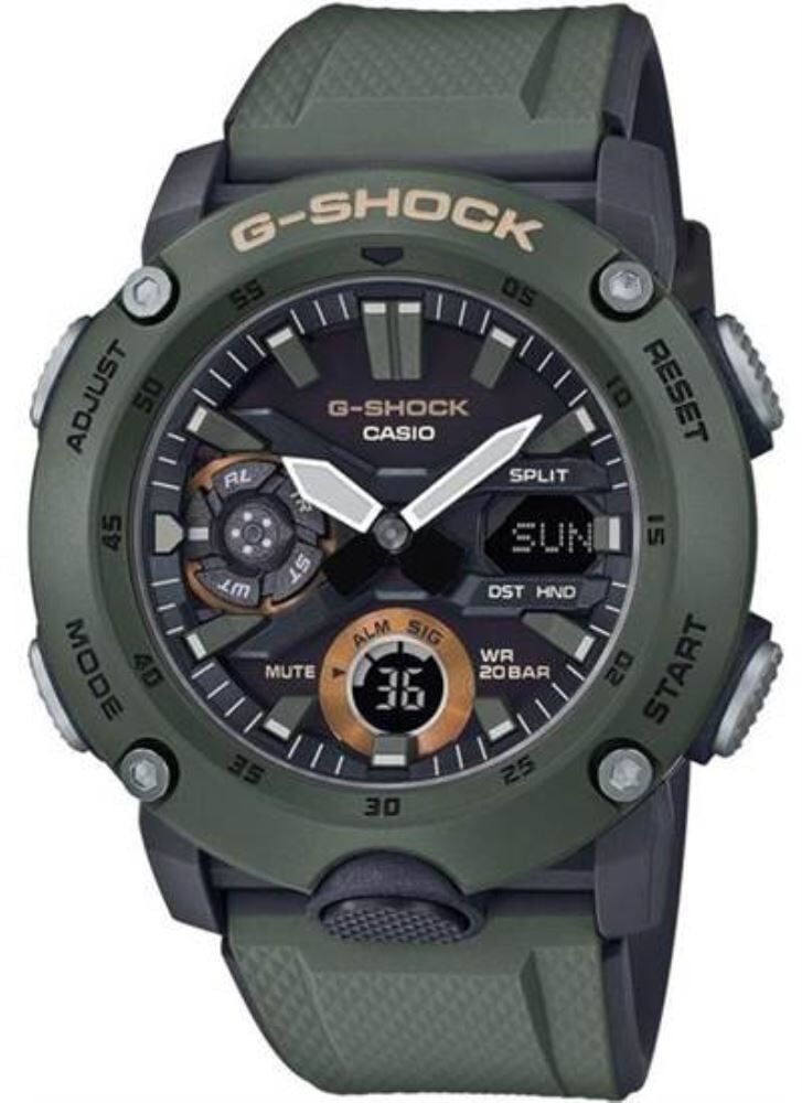 Casio G-Shock GA-2000 Haki Renk Orijinal Saat Kordonu