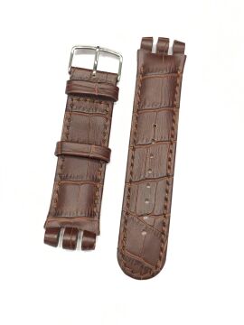 Swatch Irony Uyumlu Nabab Hakiki Deri Saat Kordonu Kayışı 21 mm