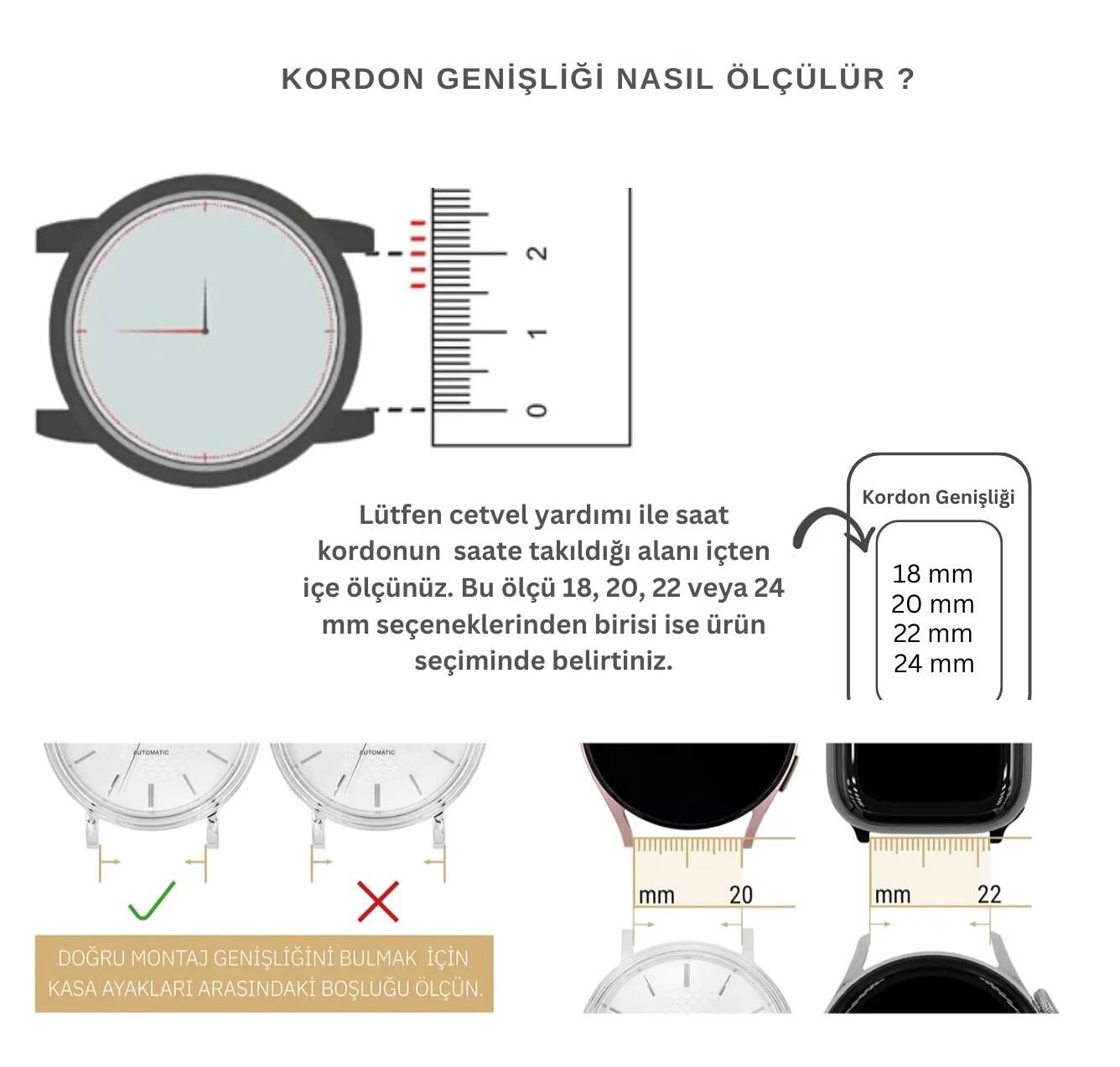 22 mm İnce Klasik Delikli Hakiki Deri Saat Kordonu - 5 Farklı Renk Seçeneği Lacivert