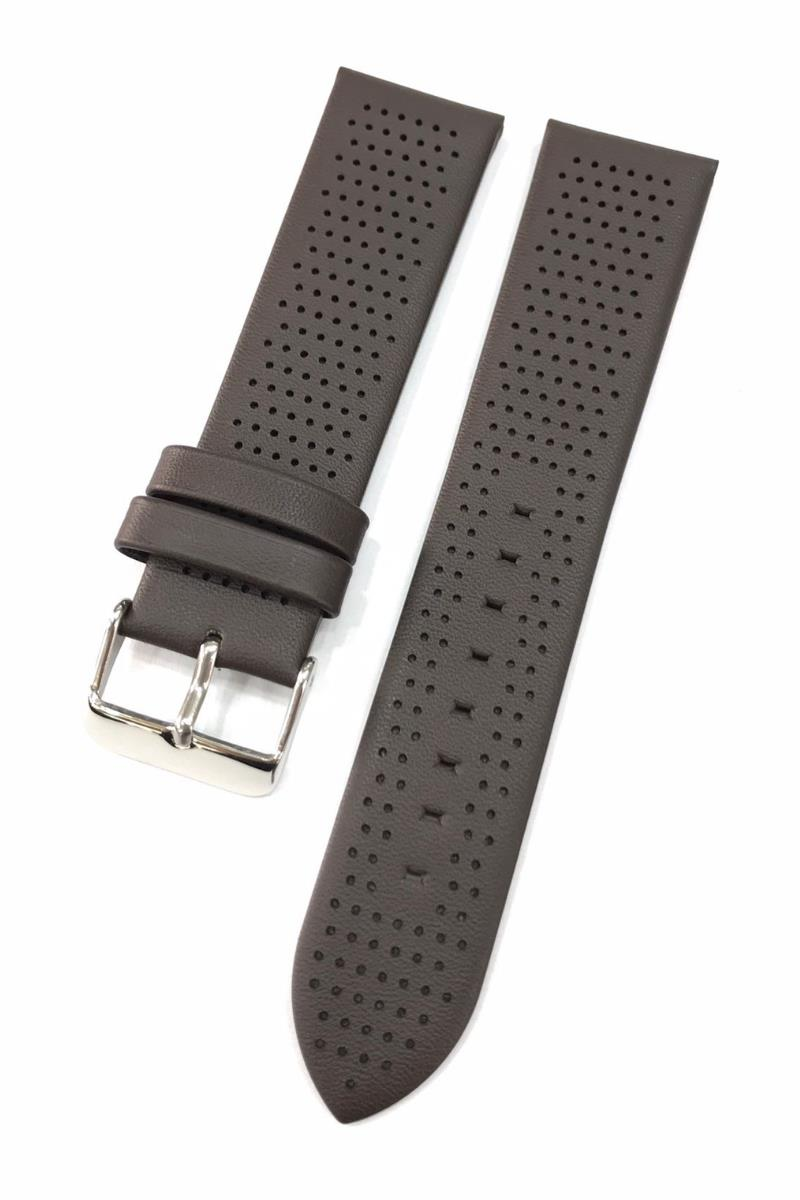 22 mm İnce Klasik Delikli Hakiki Deri Saat Kordonu - 5 Farklı Renk Seçeneği