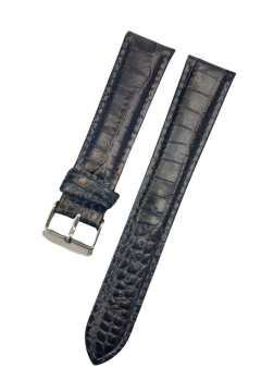 24 mm Hakiki Deri Saat Kordonu Yılan Derisi Görünümlü Bombeli