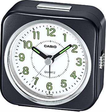 Casio Klasik TQ-143S-1DF Siyah Alarmlı Işıklı Masa Saati