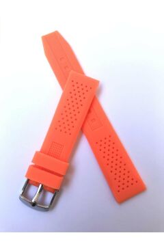 24 mm Renkli Benekli Silikon Saat Kordonu Kayışı