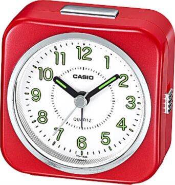 Casio Klasik TQ-143S-4DF Kırmızı Alarmlı Işıklı Masa Saati