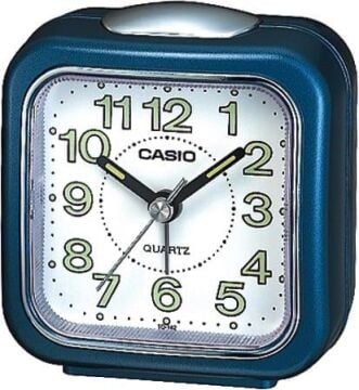 Casio Klasik TQ-142-2DF Mavi Alarmlı Işıklı Masa Saati