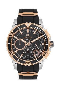 Hislon MS143T-04BR Siyah Erkek Kol Saati