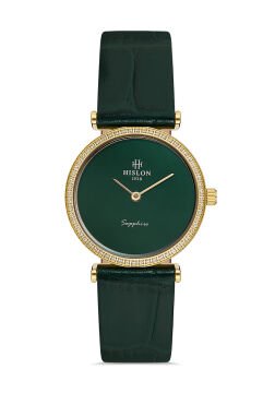 Hislon QL119G-15YG Yeşil Kadın Kol Saati