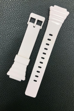 Casio W-215 Orijinal Silikon Beyaz Saat Kordonu