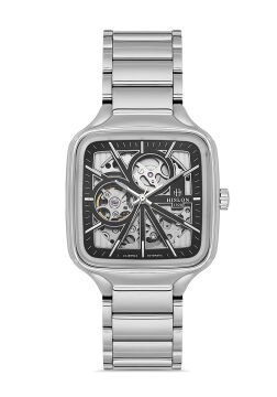 Hislon SD166S-04SS İskelet Tasarım Kare Otomatik Erkek Kol Saati