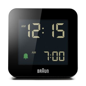 BRAUN BC09B SİYAH DİJİTAL ALARMLI MASA SAATİ