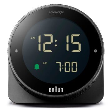 BRAUN BC24B SİYAH DOKUNMATİK EKRANLI DİJİTAL ALARMLI MASA SAATi