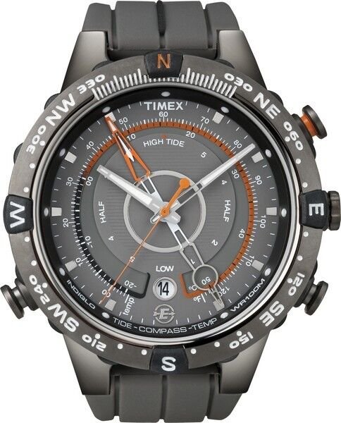 Timex T49859 T49860 T49868 Orijinal Çelik Saat Kordonu Kayışı Siyah-Gri