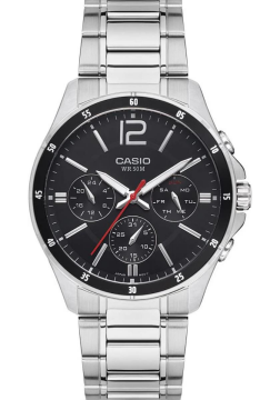 Casio MTP-1374D-1AVDF Siyah Kadran Çok Fonksiyonlu Çelik Erkek Kol Saati