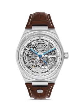 Hislon SD136S-16KS Kahverengi Deri Kordon İskelet Kadran Otomatik Erkek Saati