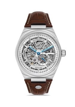 Hislon SD136S-16KS Kahverengi Deri Kordon İskelet Kadran Otomatik Erkek Saati