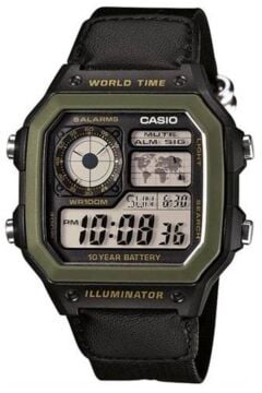 Casio AE-1200WHB-1BVDF ''Casio Royale'' Dijital Erkek Kol Saati - 10 Yıl Pil Ömrü
