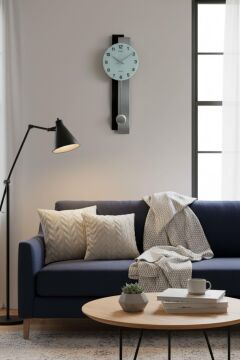 Regal Sarkaçlı Modern Tasarım Duvar Saati