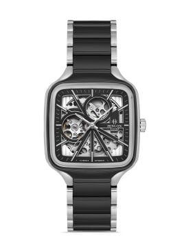 Hislon SD166T-04SS İskelet Tasarım Otomatik Kare Erkek Kol Saati