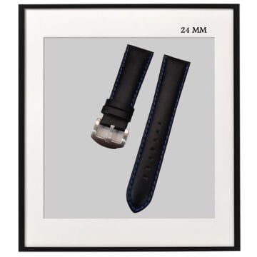 9156BL 24 MM SİYAH KORDON